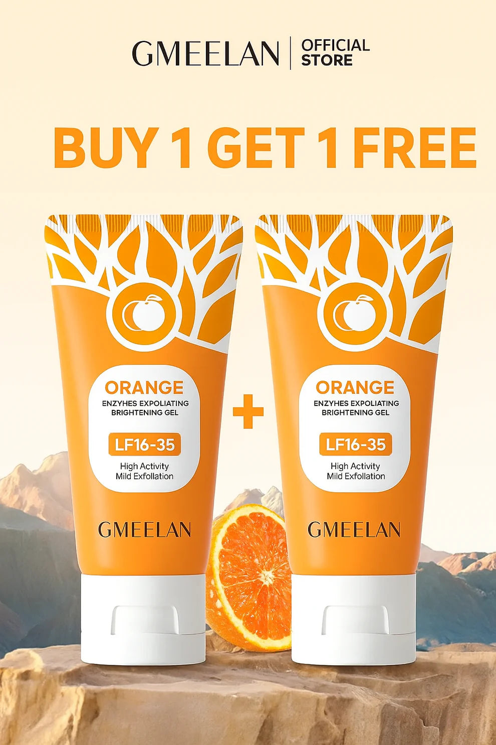 Orange Exfoliating Gel –Buy 1 Get 1 Free
